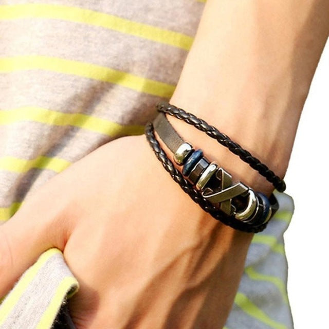 New Leather Jewelry Bracelets Korea Fashion